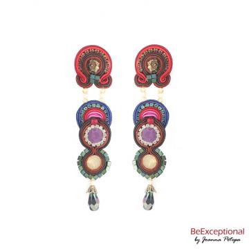 Hand embroidered earrings Andor L